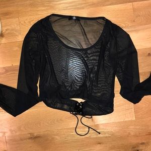 Mesh Crop Top